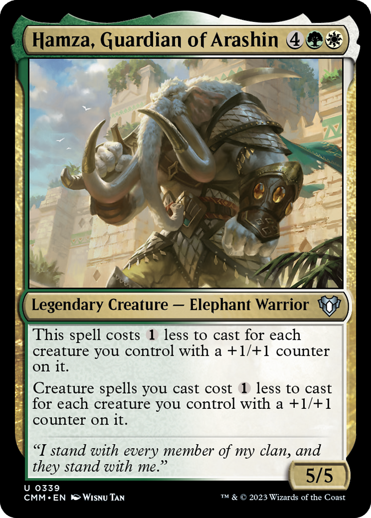 Hamza, Guardian of Arashin (CMM-339)  Foil - Commander Masters