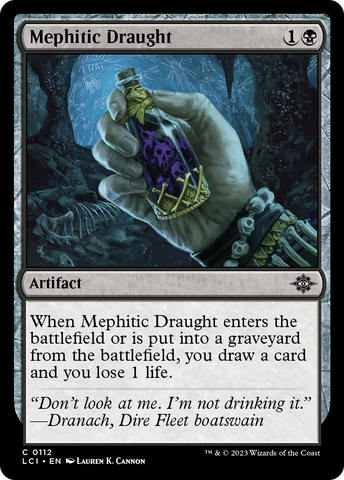 Mephitic Draught (LCI-112)  Foil - The Lost Caverns of Ixalan