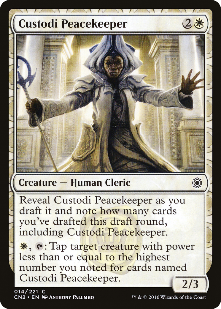 Custodi Peacekeeper (CN2-014)  Foil - Conspiracy: Take the Crown: (draft)