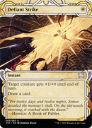 Defiant Strike (STA-003)  Foil - Strixhaven Mystical Archive: (Showcase) (Borderless)