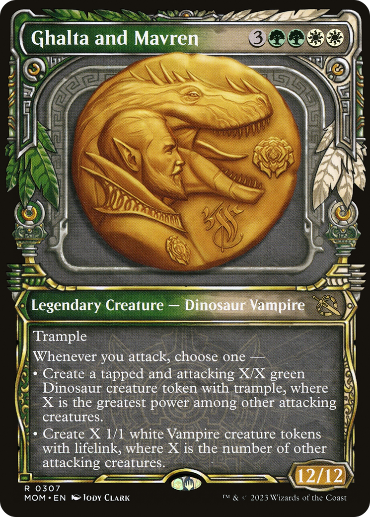Ghalta and Mavren (Showcase) (MOM-307)  Foil - March of the Machine: (Showcase)