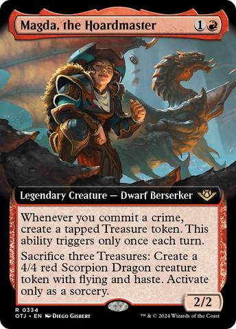 Magda, the Hoardmaster (Extended Art) (OTJ-334)  Foil - Outlaws of Thunder Junction: (Extended Art)