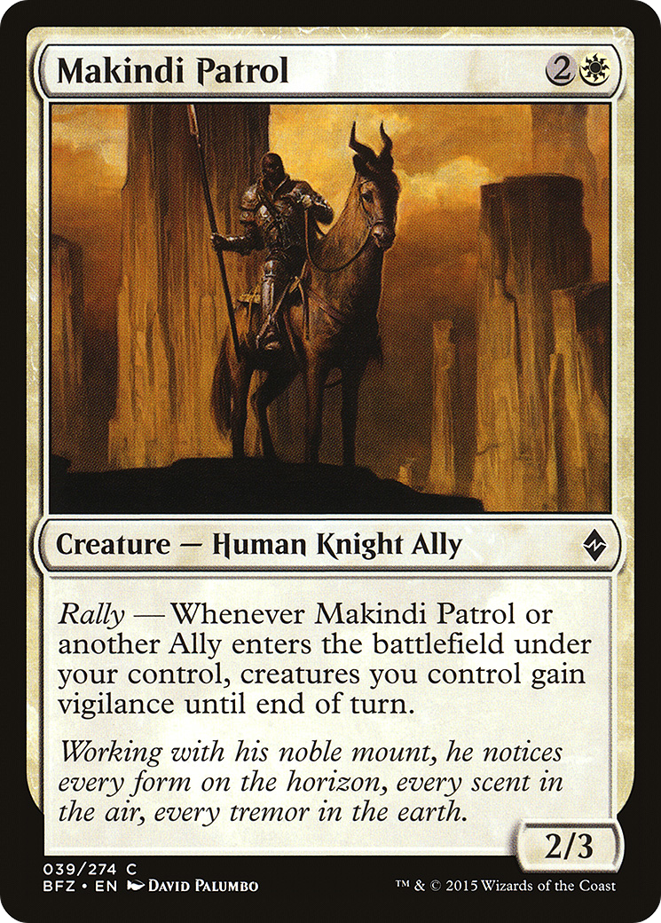 Makindi Patrol (BFZ-039)  Foil - Battle for Zendikar