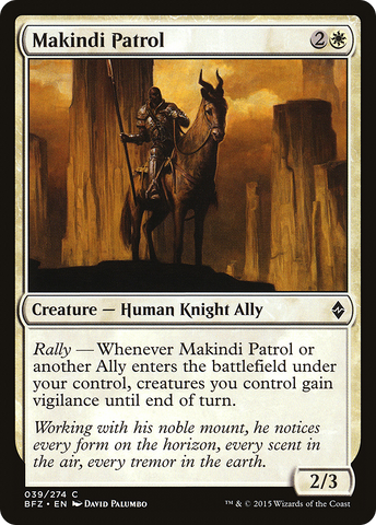 Makindi Patrol (BFZ-039)  - Battle for Zendikar