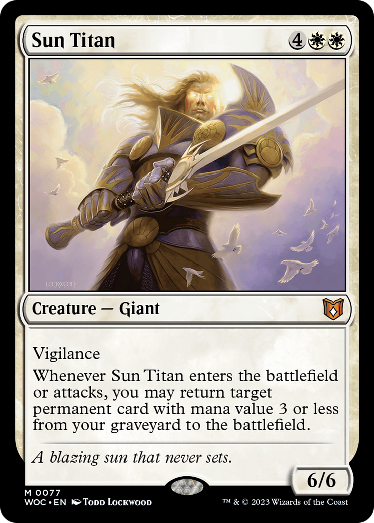 Sun Titan (WOC-077)  - Wilds of Eldraine Commander