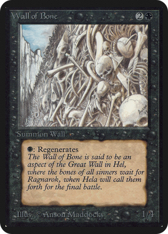 Wall of Bone (LEA-)  - Limited Edition Alpha