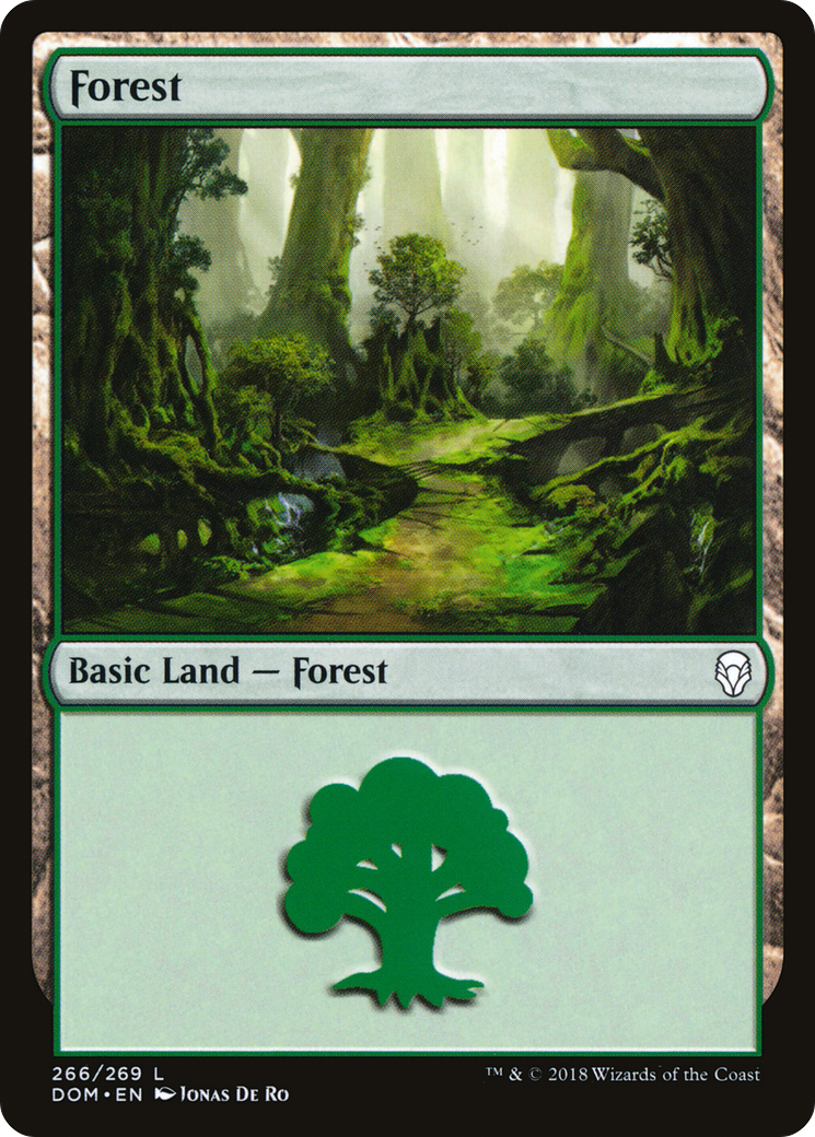 Forest (266) (DOM-266)  Foil - Dominaria