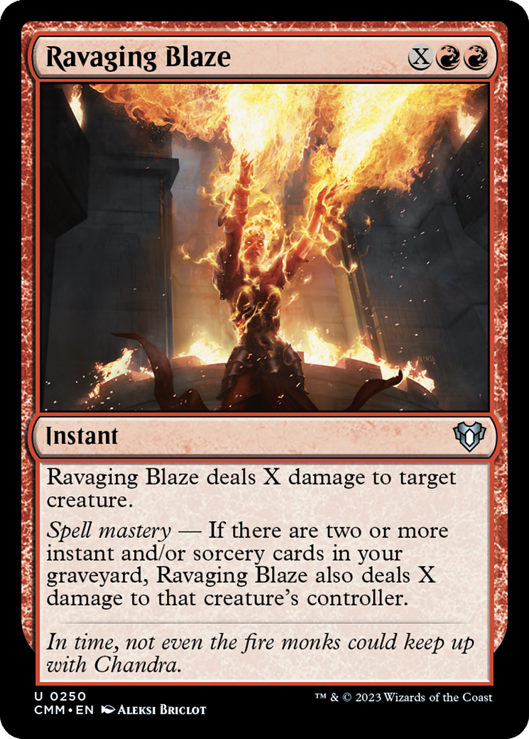 Ravaging Blaze (CMM-250)  - Commander Masters