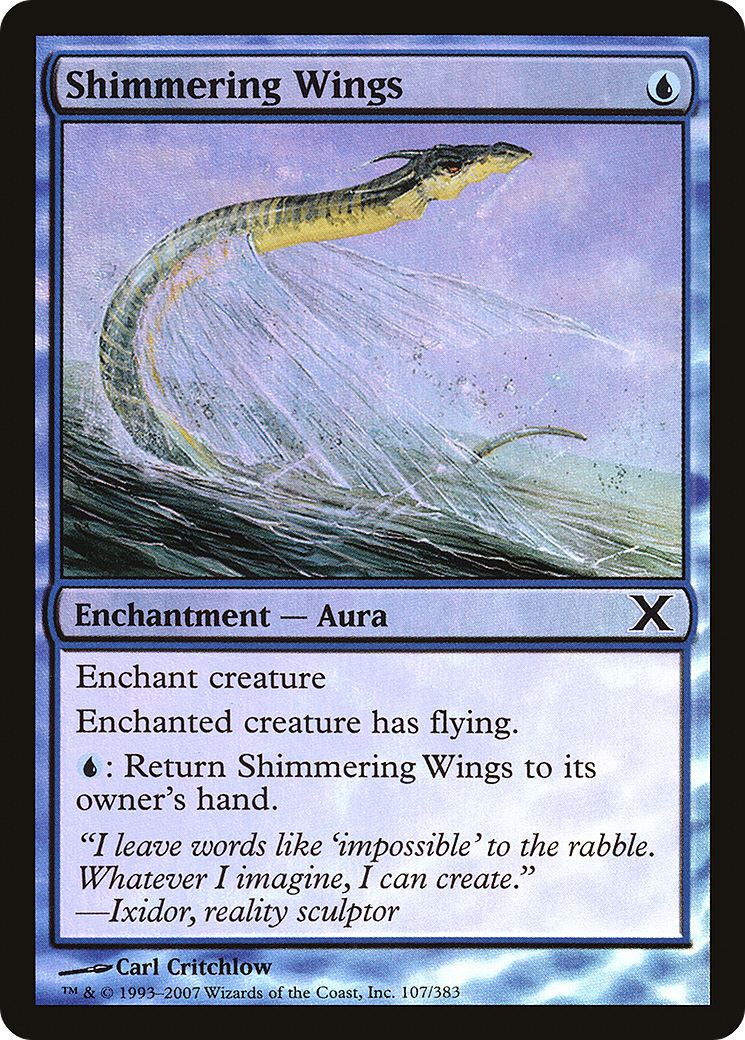 Shimmering Wings (10E-107★)  Foil - Tenth Edition