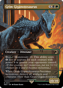 Grim Giganotosaurus (Borderless) (REX-011) - Jurassic World Collection (Borderless) Foil