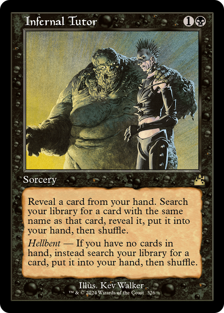 Infernal Tutor (Retro Frame) (RVR-326)  Foil - Ravnica Remastered