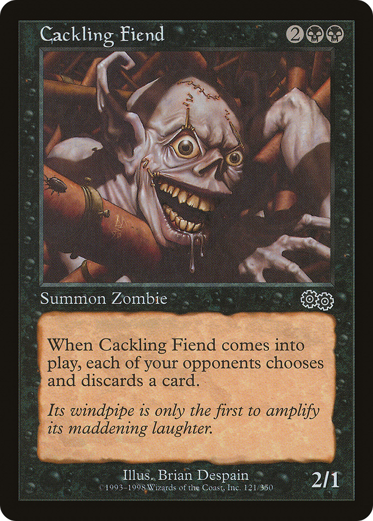 Cackling Fiend (USG-121)  - Urza's Saga