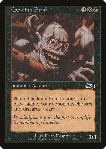 Cackling Fiend (USG-121)  - Urza's Saga