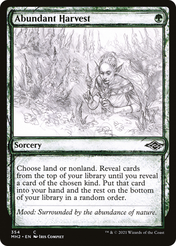 Abundant Harvest (Showcase) (MH2-354)  Foil - Modern Horizons 2: (Showcase)