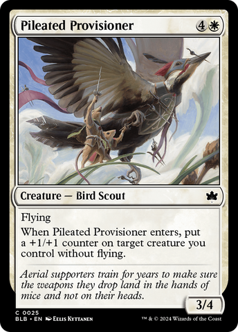 Pileated Provisioner (BLB-025) - Bloomburrow Foil