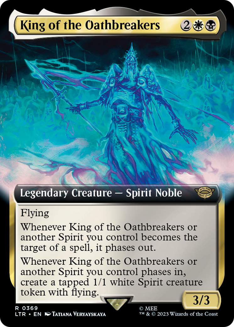 King of the Oathbreakers (Extended Art) (LTR-369)  Foil - The Lord of the Rings: Tales of Middle-earth: (Extended Art)