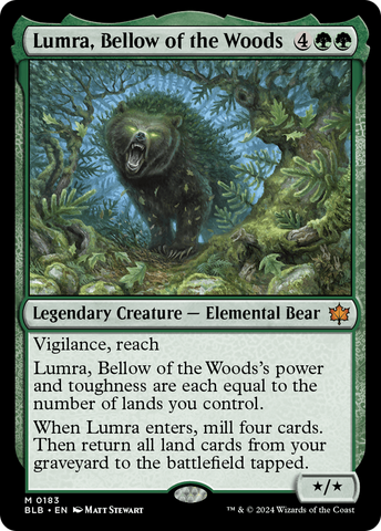 Lumra, Bellow of the Woods (BLB-183) - Bloomburrow Foil