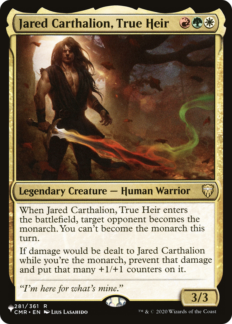 Jared Carthalion, True Heir (LIST-CMR-281)  - The List