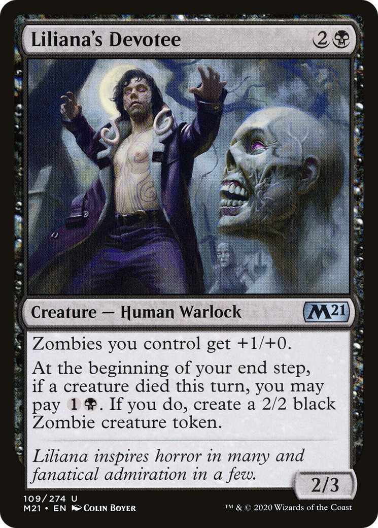 Liliana's Devotee (M21-109)  Foil - Core Set 2021