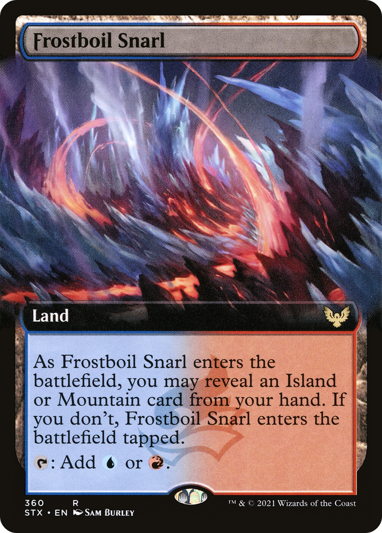 Frostboil Snarl (Extended Art) (STX-360)  Foil - Strixhaven: School of Mages: (Extended Art)