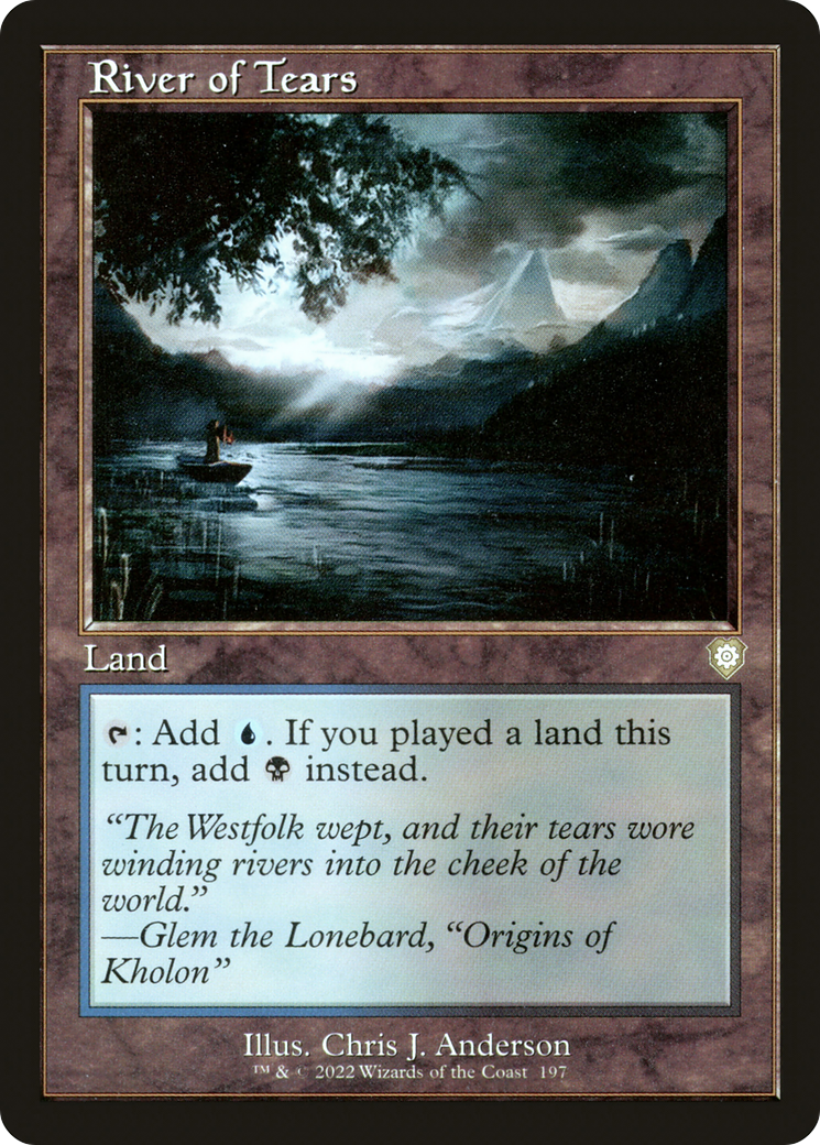River of Tears (Retro Frame) (BRC-197)  - The Brothers' War Commander