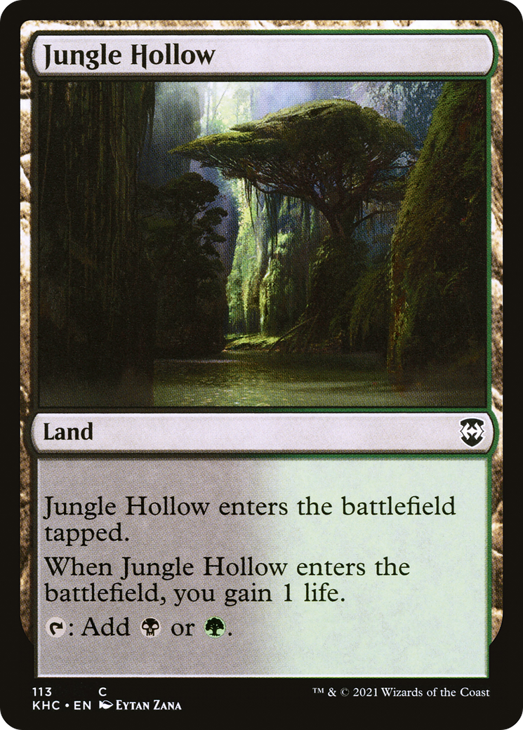 Jungle Hollow (KHC-113)  - Kaldheim Commander