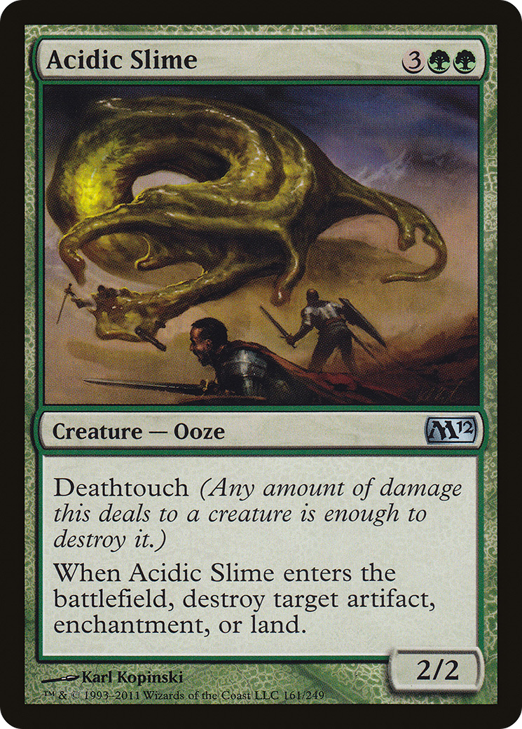 Acidic Slime (M12-161)  Foil - Magic 2012
