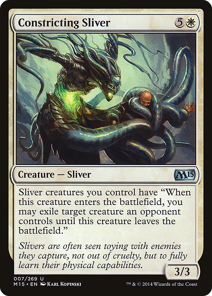 Constricting Sliver (M15-007)  Foil - Magic 2015