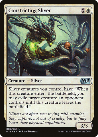 Constricting Sliver (M15-007)  Foil - Magic 2015