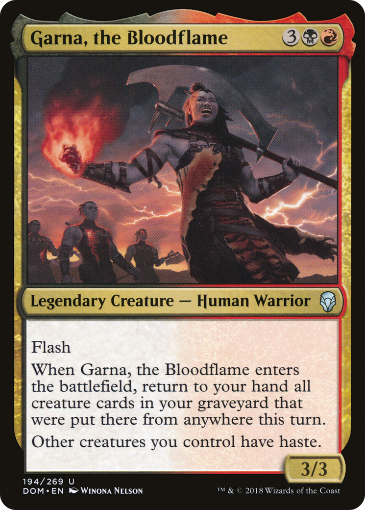 Garna, the Bloodflame (DOM-194)  Foil - Dominaria