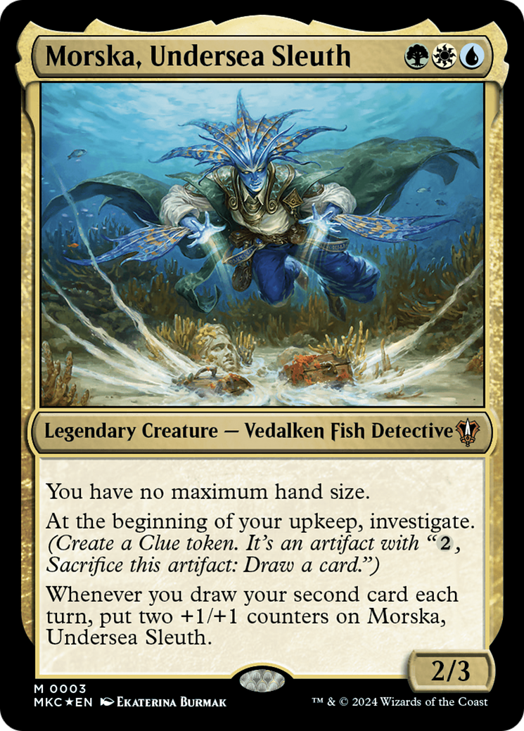 Morska, Undersea Sleuth (MKC-003) - Murders at Karlov Manor Commander Foil