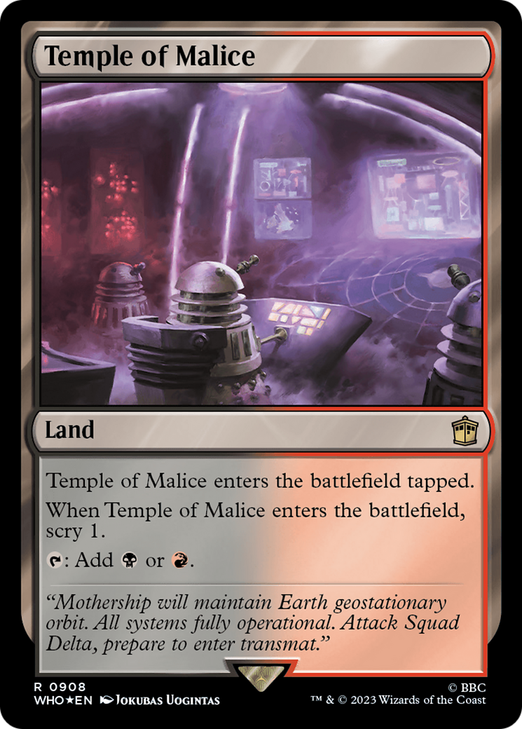 Temple of Malice (Surge Foil) (WHO-908)  Foil - Doctor Who
