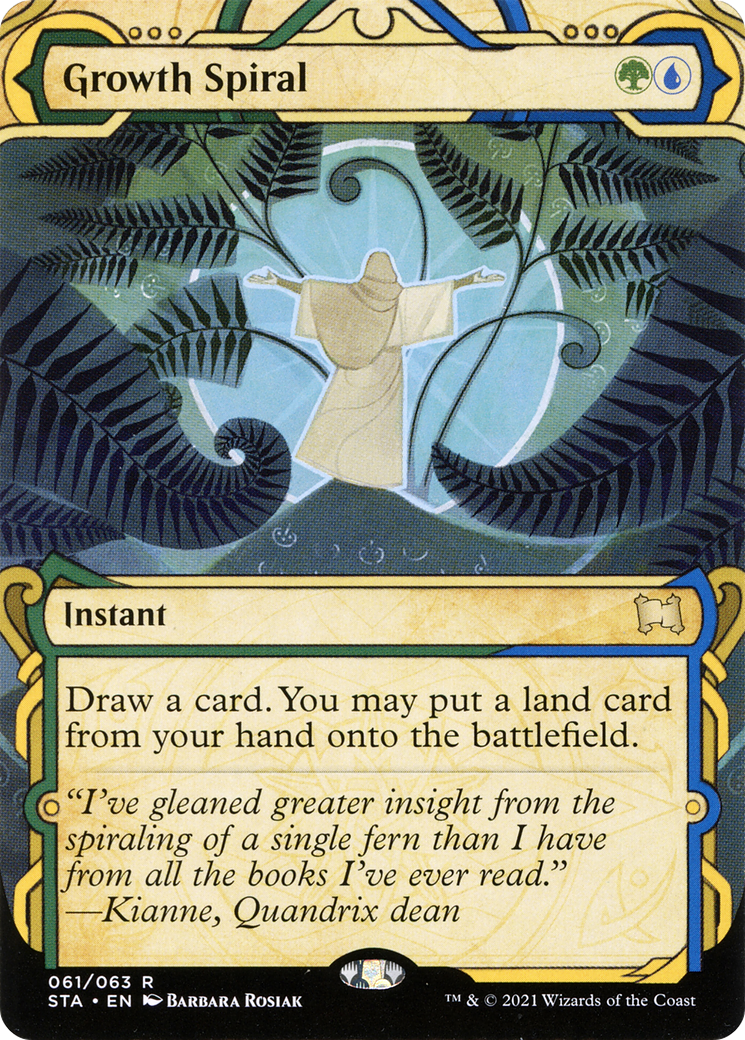 Growth Spiral (STA-061)  - Strixhaven Mystical Archive: (Showcase) (Borderless)