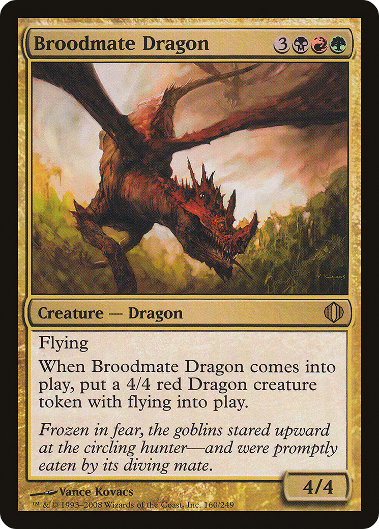 Broodmate Dragon (ALA-160)  Foil - Shards of Alara