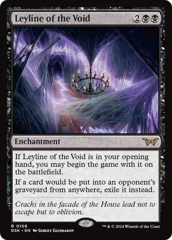 Leyline of the Void (DSK-106)  Foil - Duskmourn: House of Horror