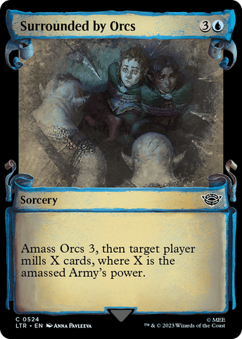 Surrounded by Orcs (Showcase Scrolls) (LTR-524)  Foil - The Lord of the Rings: Tales of Middle-earth: (Showcase)