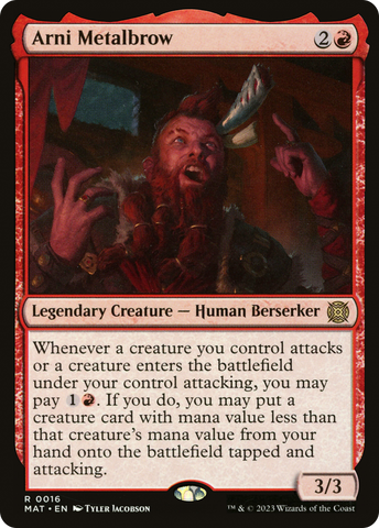 Arni Metalbrow (MAT-016)  Foil - March of the Machine: The Aftermath