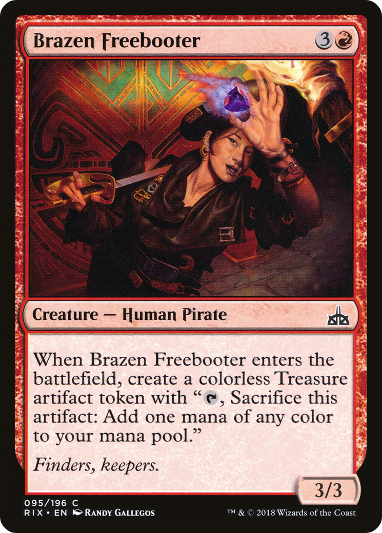 Brazen Freebooter (RIX-095)  Foil - Rivals of Ixalan