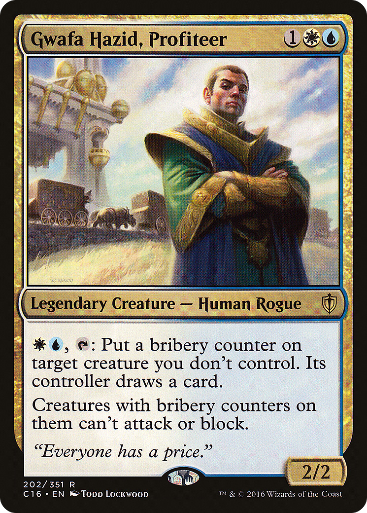Gwafa Hazid, Profiteer (C16-202)  - Commander 2016