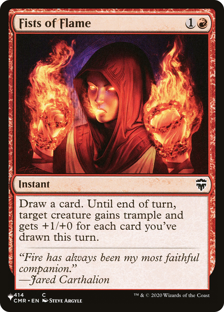 Fists of Flame (LIST-CMR-414)  - The List