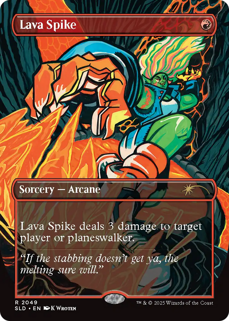 Lava Spike (2049) (Rainbow Foil) (SLD-2049)  Foil - Secret Lair Drop