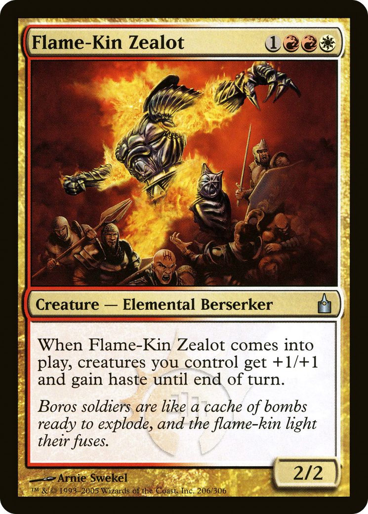 Flame-Kin Zealot (RAV-206)  - Ravnica: City of Guilds