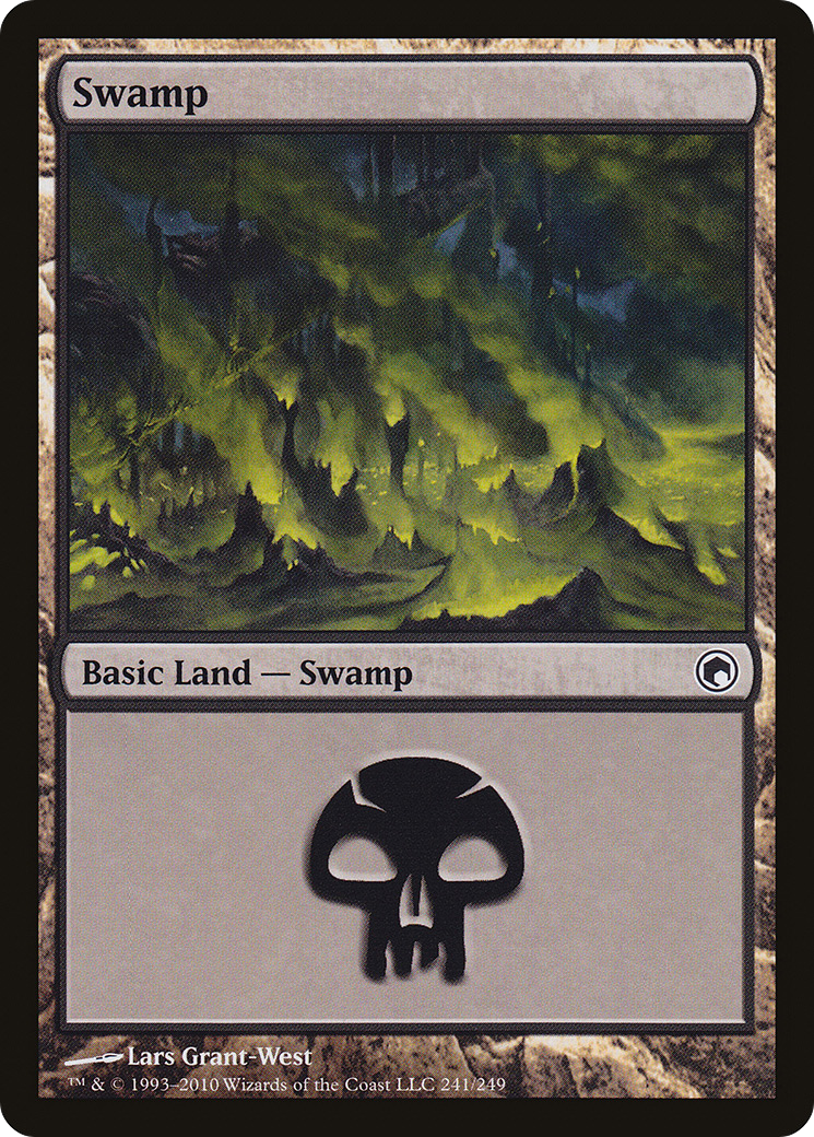 Swamp (241) (SOM-241)  Foil - Scars of Mirrodin