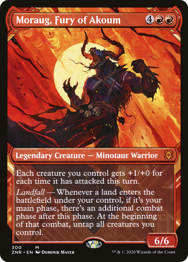 Moraug, Fury of Akoum (Showcase) (ZNR-300)  - Zendikar Rising: (Showcase)