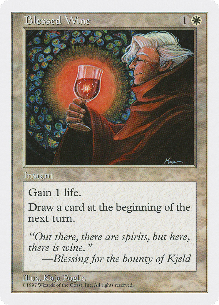 Blessed Wine (5ED-)  - Fifth Edition