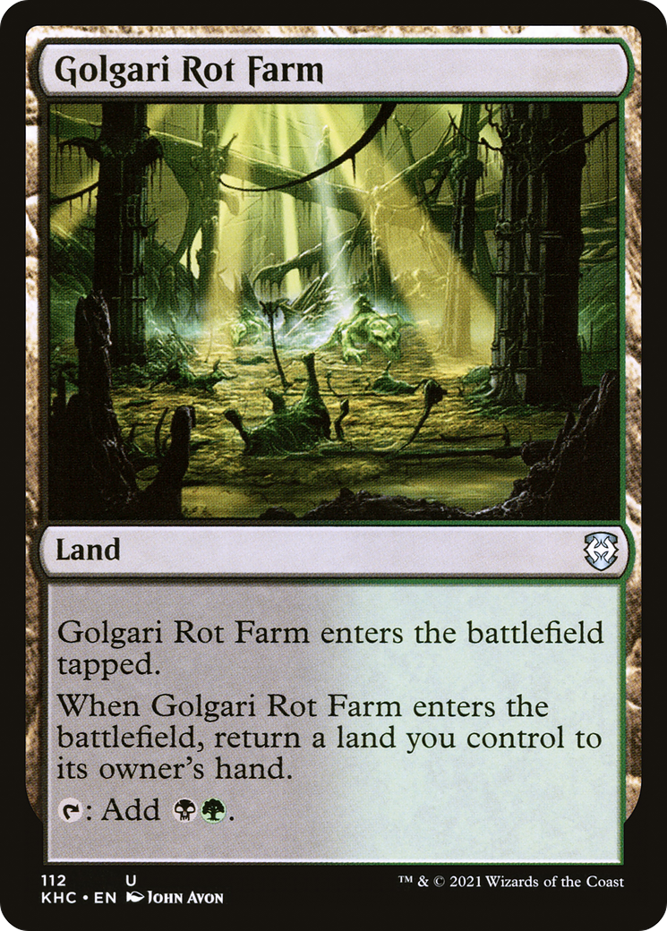 Golgari Rot Farm (KHC-112)  - Kaldheim Commander