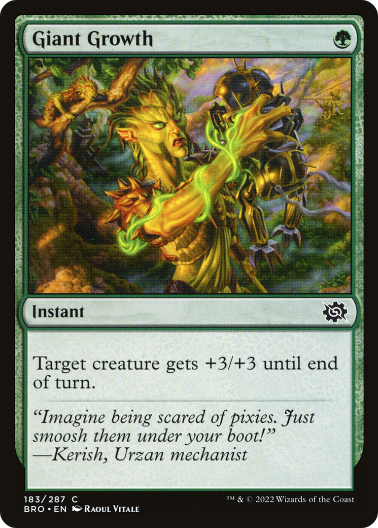 Giant Growth (BRO-183)  Foil - The Brothers' War