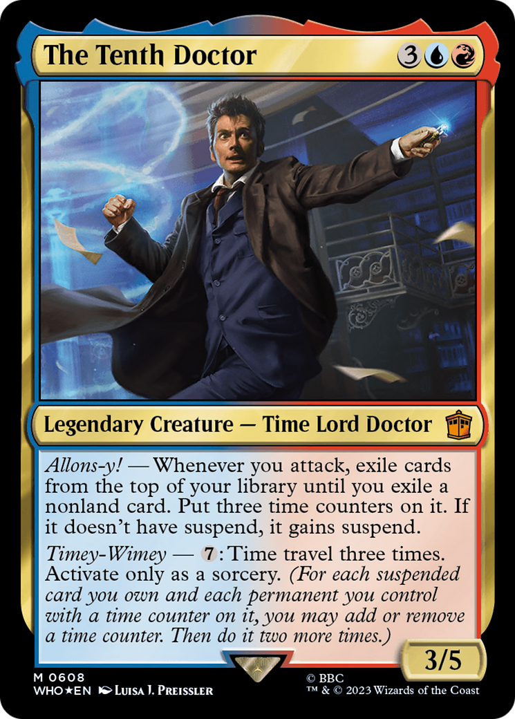 The Tenth Doctor (Surge Foil) (WHO-608)  Foil - Doctor Who