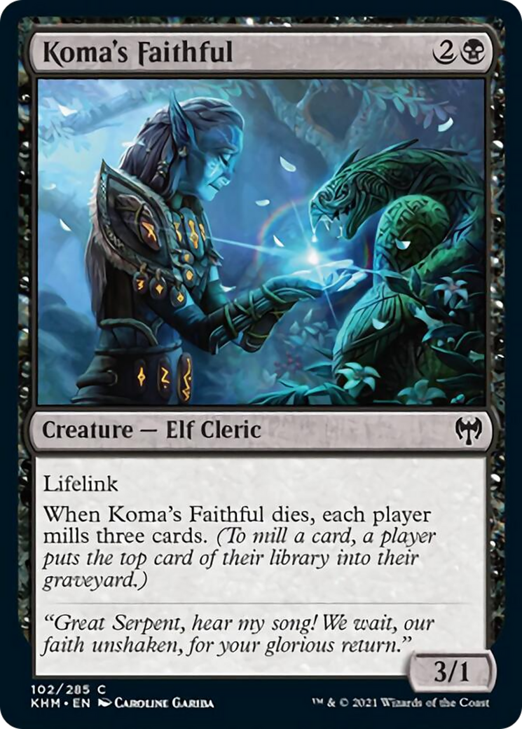 Koma's Faithful (KHM-102)  - Kaldheim