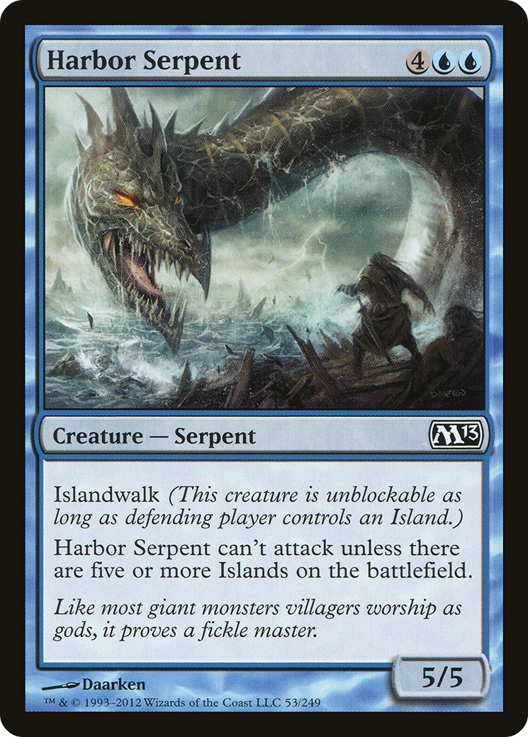 Harbor Serpent (M13-053)  Foil - Magic 2013